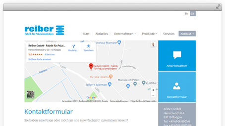 Webdesign Referenz Reiber
